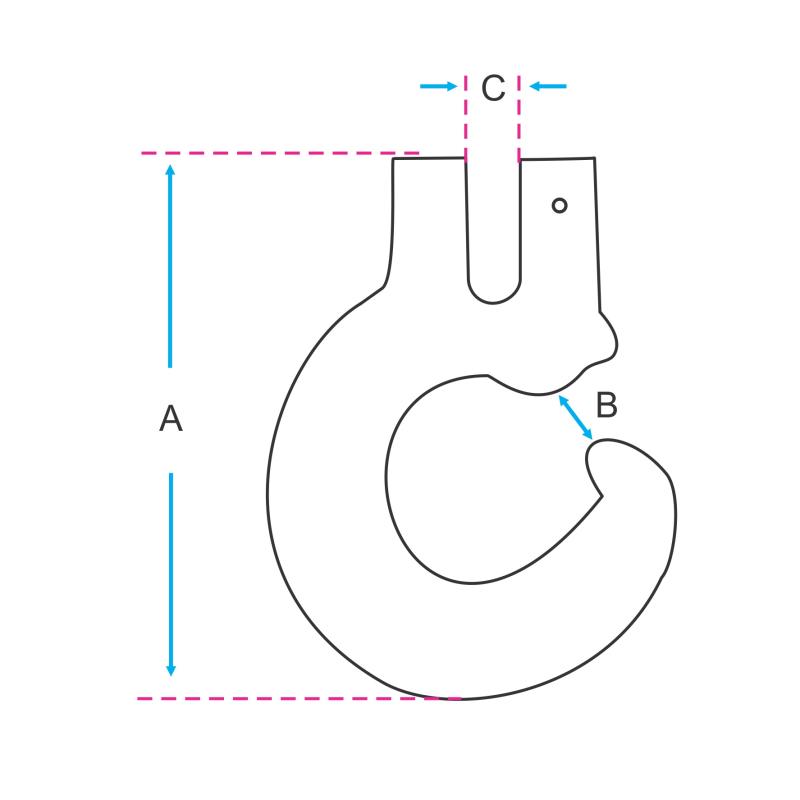 Gancho Clevis Florestal Enforcador - Grau 8